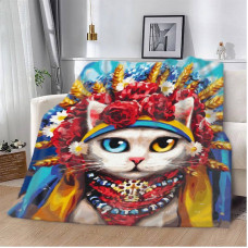 Плед 3D Український котик 12914 135х160 см