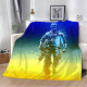 Плед патріотичний 3D Воїн ЗСУ 12403 135х160 см