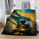 Плед патріотичний 3D Захисник України 12187 135х160 см