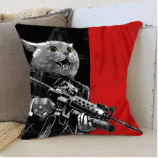 Подушка 3D Котячий бунт 2578_D 12034 35х35 см