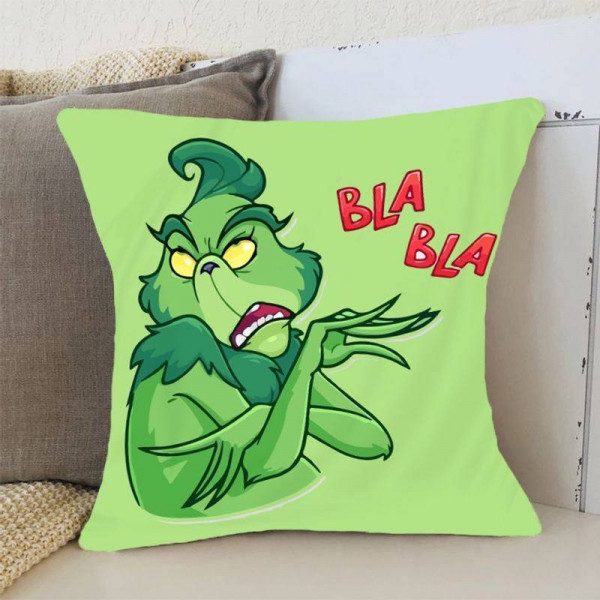 Подушка 3D новорічна Грінч BLA BLA 3175_D 15366 35х35 см