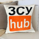 Подушка патріотична ЗСУ hub 3D 2702_D 12728 35х35 см біла