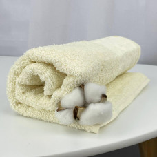 Рушник для обличчя махровий Febo Vip Cotton Botan Туреччина 6399 молочний 50х90 см