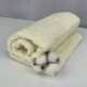 Рушник для обличчя махровий Febo Vip Cotton Botan Туреччина 6399 молочний 50х90 см