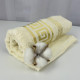 Рушник для обличчя махровий Febo Vip Cotton Grek Туреччина 6388 молочний 50х90 см