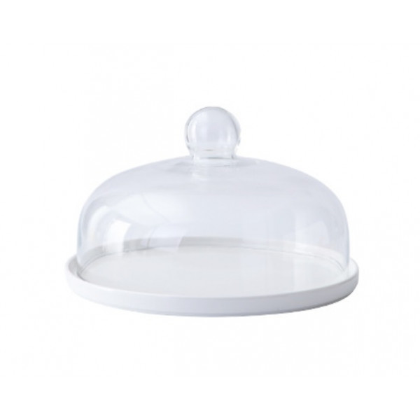 Тортівниця кругла з кришкою Crystal 7 14537 8х18 см