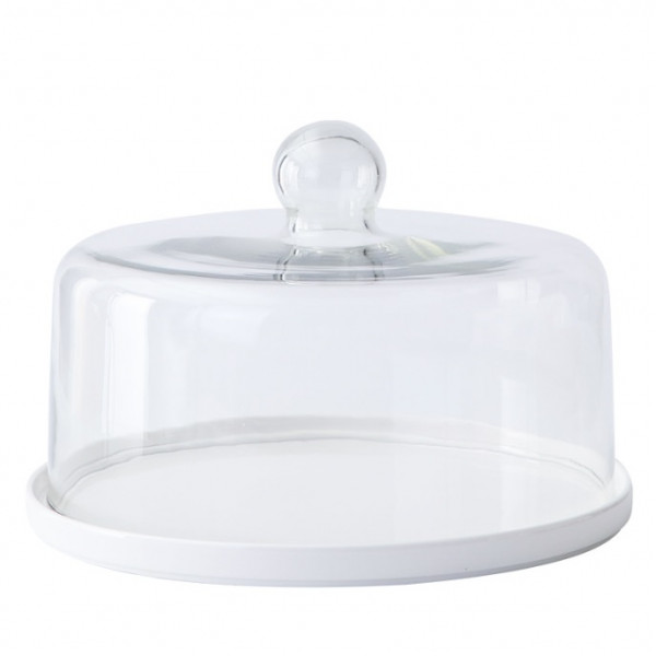 Тортівниця кругла з кришкою Crystal 8 14538 8х18 см