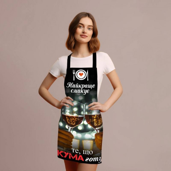Фартух 3D Кума моя найкраща 3803 16543 80х60х24 см