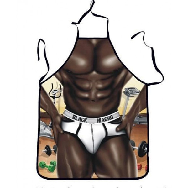 Фартух із приколом Black macho 14494 71х54,5х0,2 см