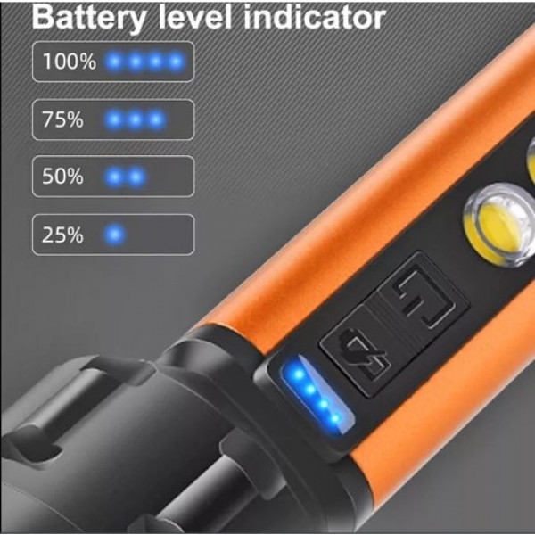 Ліхтар акумуляторний ручний Gold Silver GS-220 9343 5 Вт золотистий