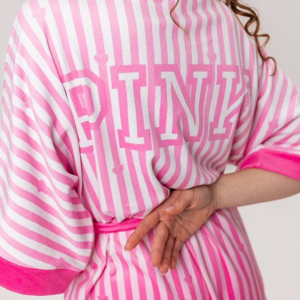 Халат жіночий з плюшевого велюру Victoria's Secret Pink 3433_M 16016 M