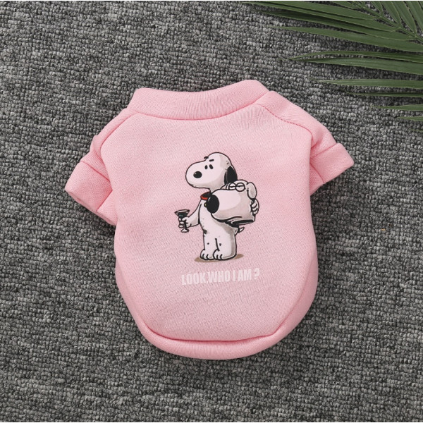 Худі на флісі для собаки Dog 11227 L рожеве