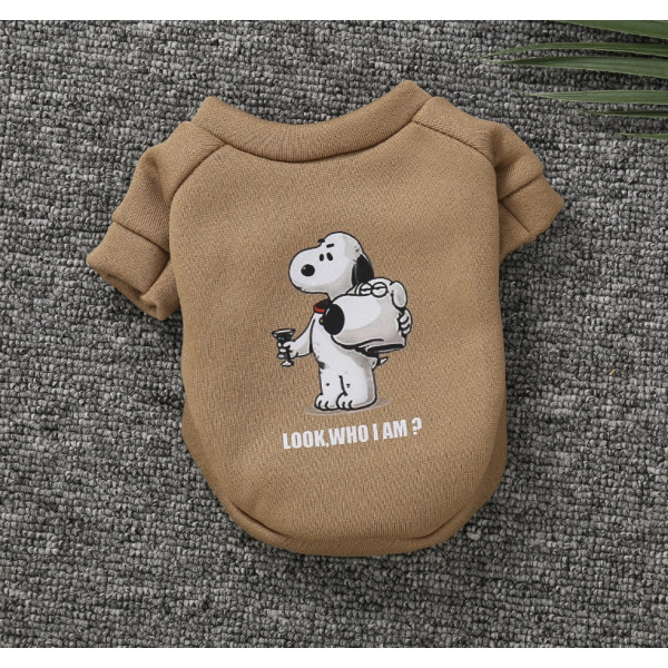 Худі на флісі для собаки Dog 11239 L коричневе