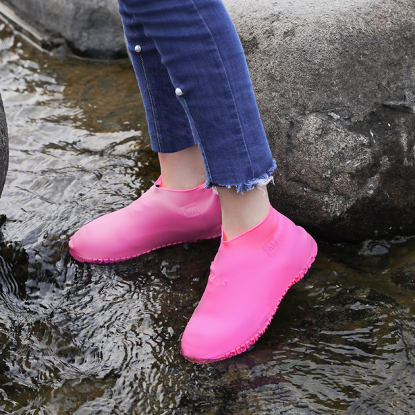 Дощовик чохол для взуття 9536 M 35-39 р рожевий