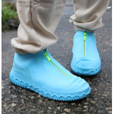 Дощовик чохол з блискавкою для взуття 11666 S 28-32 р блакитний