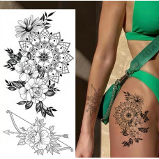 Тимчасове тату водостійке 3D велике Стріла BK-079 18х9 см