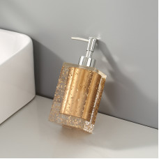 Дозатор для рідкого мила 11060 7х7х18 см золотистий