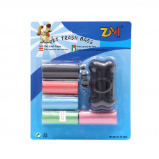 Набір для вигулювання собак 11157 5 рулонів чорний