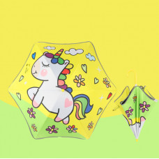 Парасолька дитяча складана зі світловідбиваючою облямівкою Єдиноріг 4 9551 87 см