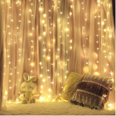 Гірлянда світлодіодна від мережі Штора Водоспад Y-20-51-3WW 19706 3х2 м 500 LED теплий жовтий