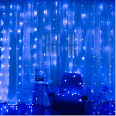 Гірлянда світлодіодна від мережі Штора Водоспад Y-176B 19710 3х2 м 280 LED синя