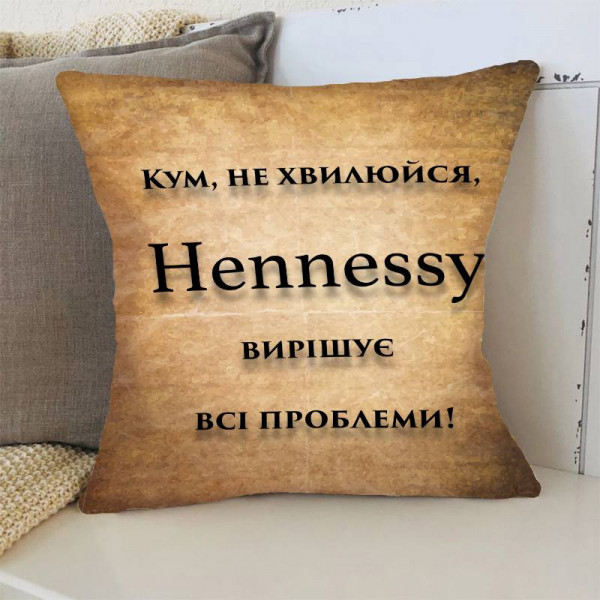 Подушка 3D Грінч Hennessy 4277_D 17727 35х35 см