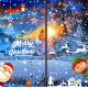 Набір новорічних наклейок на вікно Happy New Year 7 13786 20х30 см 9 листів