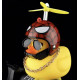Автомобільна качка з шоломом і кріпленням Funny Ducks Red Spider 5178