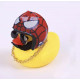 Автомобільна качка з шоломом і кріпленням Funny Ducks Red Spider 5178