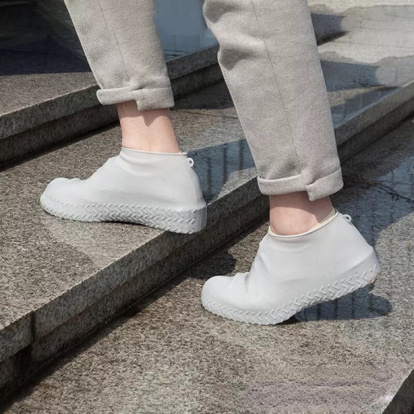Дощовик чохол для взуття 9539 L 40-45 р білий