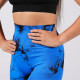 Легінси жіночі спортивні з пуш-ап Tie Dye 18710 XL синій мармур