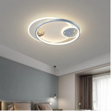 Люстра світлодіодна стельова LED світильник для квартири на стелю лед з пультом 27123 Білий 5х40х52 см.