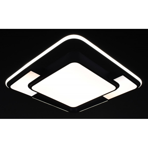 Люстра світлодіодна стельова LED світильник для квартири на стелю лед 27999 Чорний 5х50х50 см.