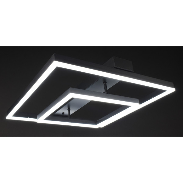 Люстра світлодіодна стельова LED світильник для квартири на стелю лед 28005 Чорний 12х50х50 см.
