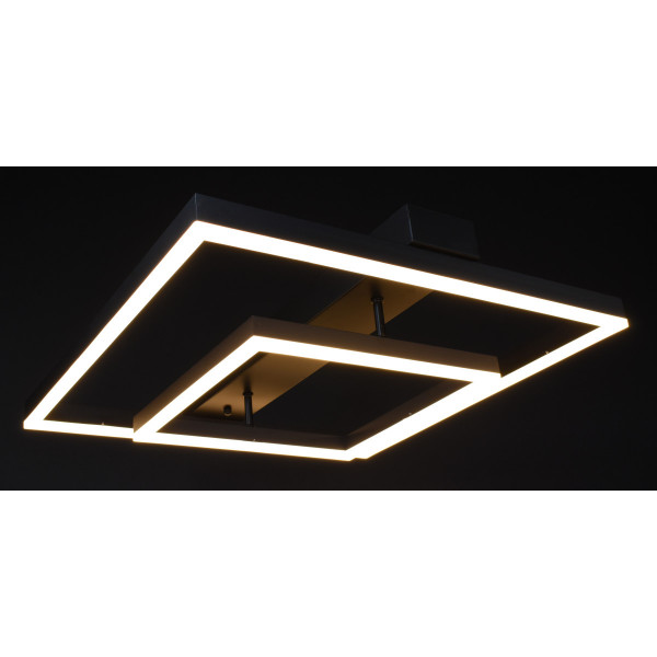 Люстра світлодіодна стельова LED світильник для квартири на стелю лед 28005 Чорний 12х50х50 см.