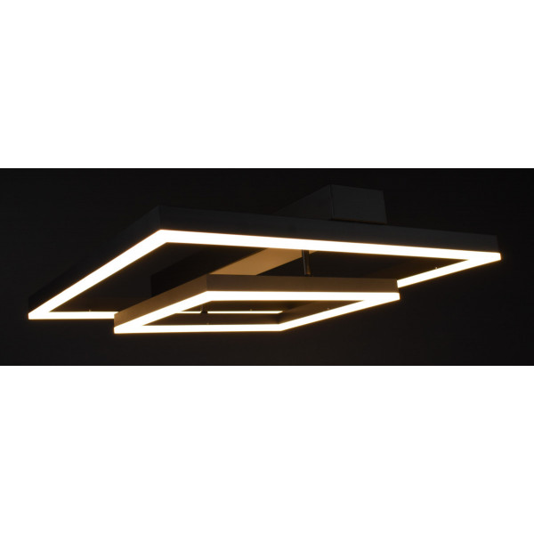 Люстра світлодіодна стельова LED світильник для квартири на стелю лед 28005 Чорний 12х50х50 см.