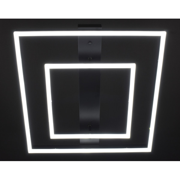 Люстра світлодіодна стельова LED світильник для квартири на стелю лед 28005 Чорний 12х50х50 см.
