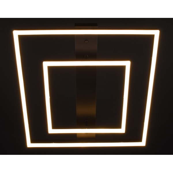 Люстра світлодіодна стельова LED світильник для квартири на стелю лед 28005 Чорний 12х50х50 см.