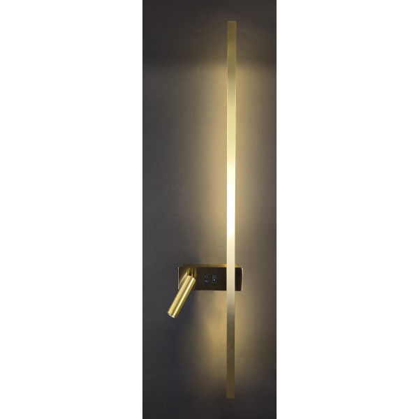 Бра LED 28086 Латунь 9х16х90 см.