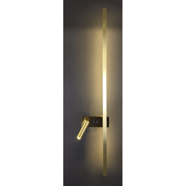 Бра LED 28086 Латунь 9х16х90 см.
