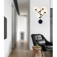 Бра LED 27018 Чорний 50х9х40 см.