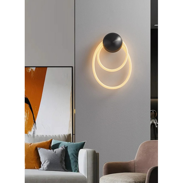 Бра LED 27390 Чорний 10х20х39 см.