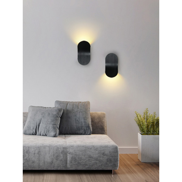 Бра LED 27536 Чорний 18х10х9 см.
