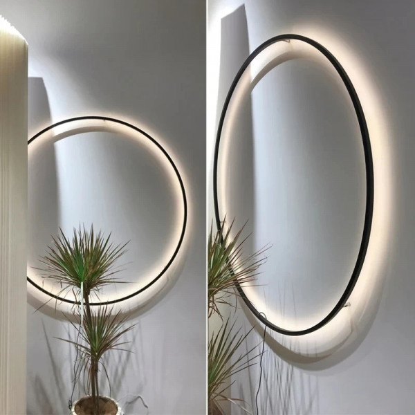 Бра LED 27547 Чорний 5х30х30 см.