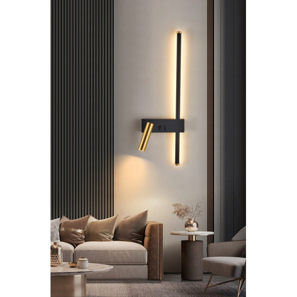 Бра LED 27568 Чорний 50х16х10 см.