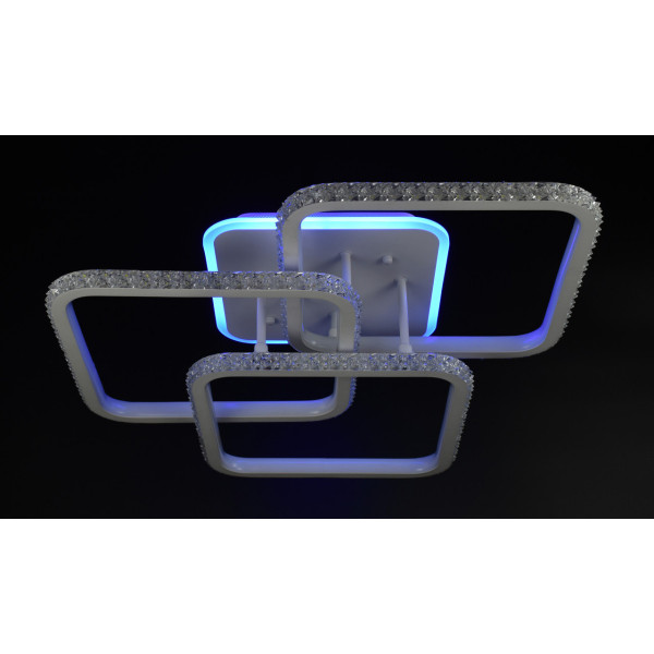 Люстра світлодіодна стельова LED світильник для квартири на стелю лед 26312 Білий 15х51х53 см.