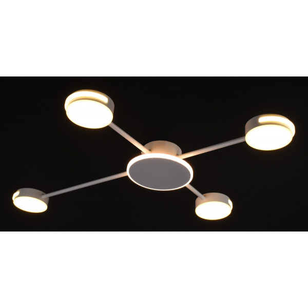 Люстра світлодіодна стельова LED світильник для квартири на стелю лед 26457 Білий 7х64х82 см.