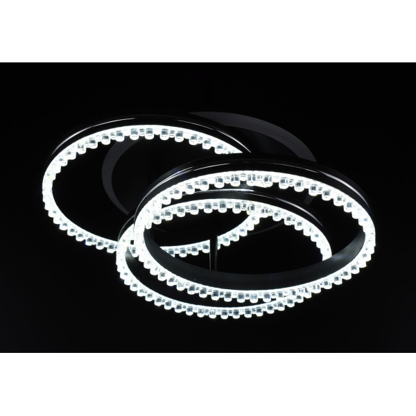 Люстра світлодіодна стельова LED світильник для квартири на стелю лед 26529 Чорний 16х43х43 см.