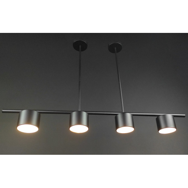 Люстра світлодіодна стельова LED світильник для квартири на стелю лед 27720 Чорний 33-63х10х100 см.
