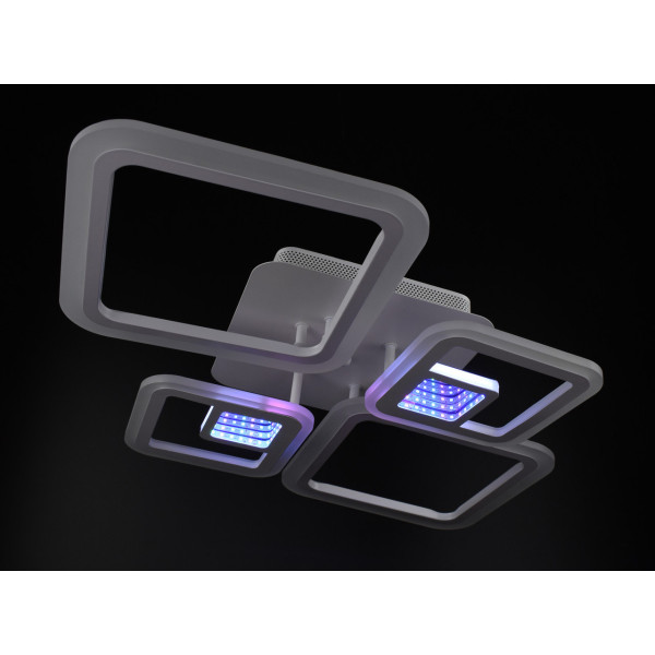 Люстра світлодіодна стельова LED світильник для квартири на стелю лед з пультом 26027 Білий 10х48х71 см.